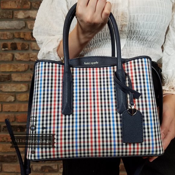 Kate Spade MARGAUX Plaid Medium Satchel CROSSBODY - Picture 14 of 16